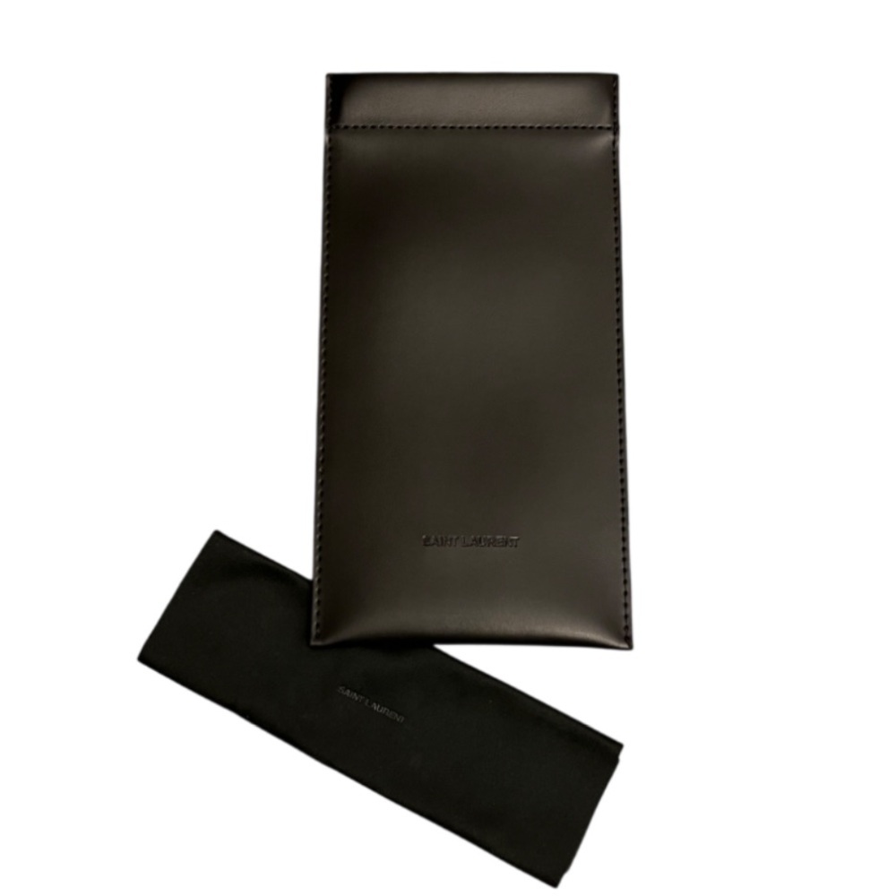 Saint Laurent Black Sunglass Case (Pouch) & Cleaning Cloth NWOT